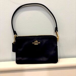 Coach navy wristlet
